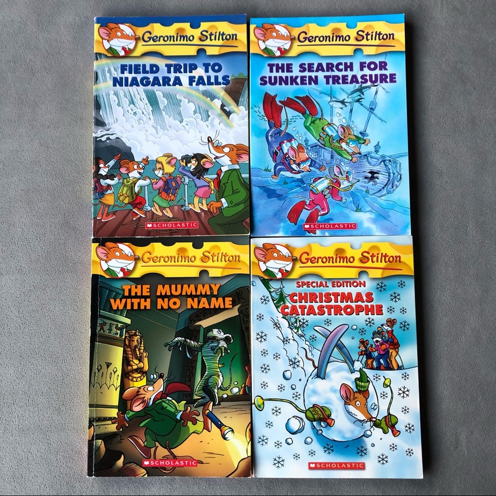 Set of 4 ~ Geronimo Stilton ~ #24-26 & Christmas Special Edition